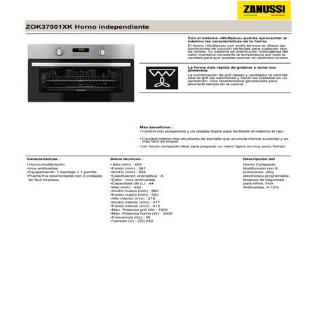 Manual zanussi   horno zok37901xk