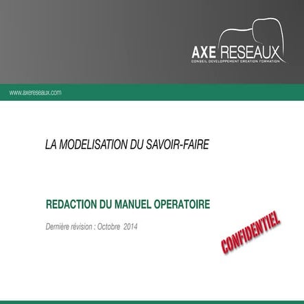 Construire son manuel operatoire franchise