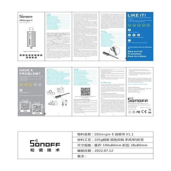 Manual de usuario Dongle Zigbee 3.0 Sonoff