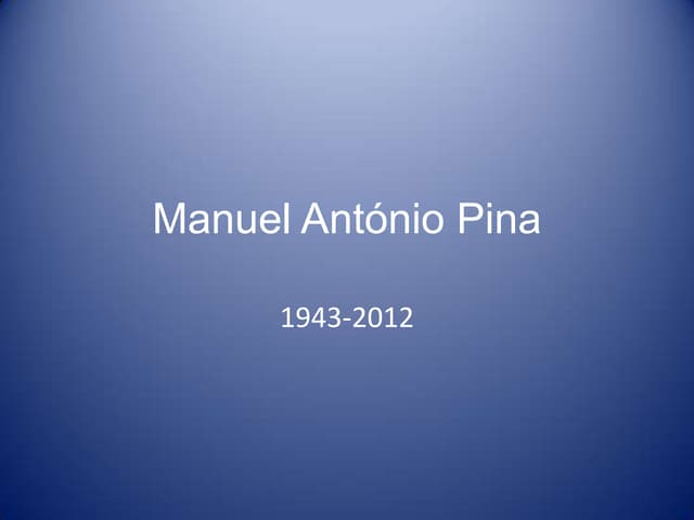 Manuel antónio pina