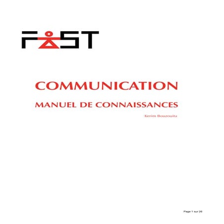 Manuel de connaissances FAST