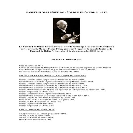 Homenaje a Manuel Flores Pérez