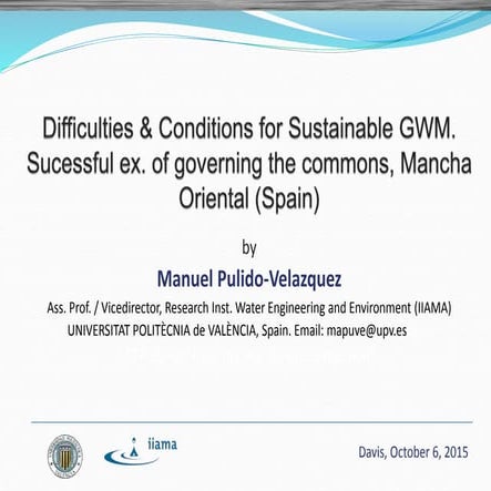 Manuel Pulido, Polytechnic University of Valencia