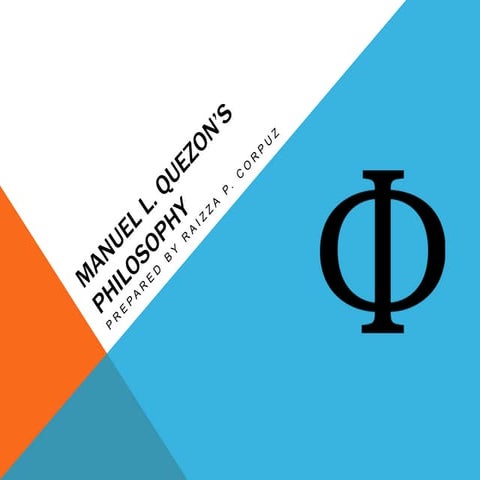 Manuel l quezon philosophy
