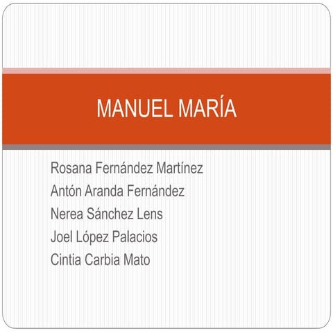 Manuel María