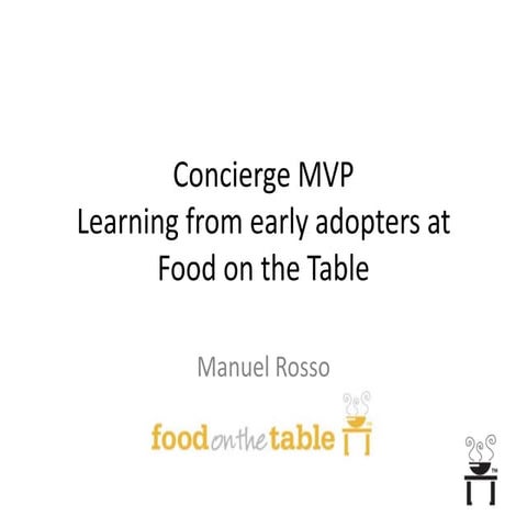 Manuel Rosso, Food on the Table