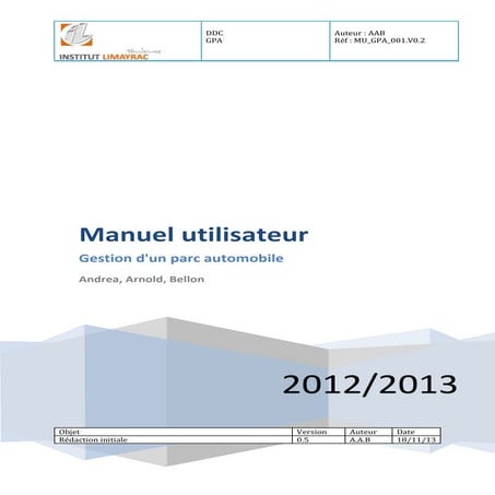 Manuel utilisateur v0.4 | PDF