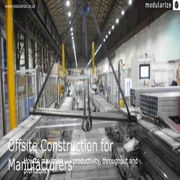 Solutions for Manufacturers in Offsite Construction | PPT