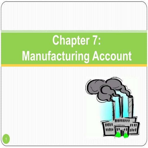 Manufacturing account