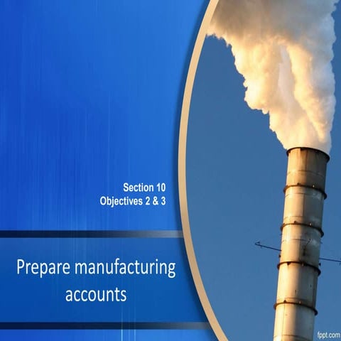 Manufacturing accounts