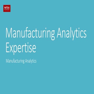 Manufacturing Analytics