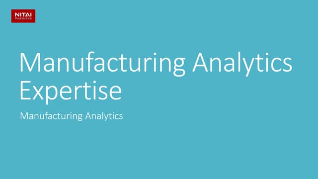 Manufacturing Analytics