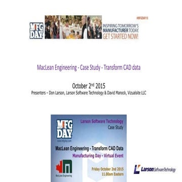 Manufacturing Day - Case Study - MacLean Engineering