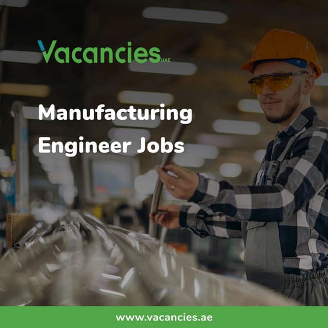 Manufacturing engineer jobs PDF