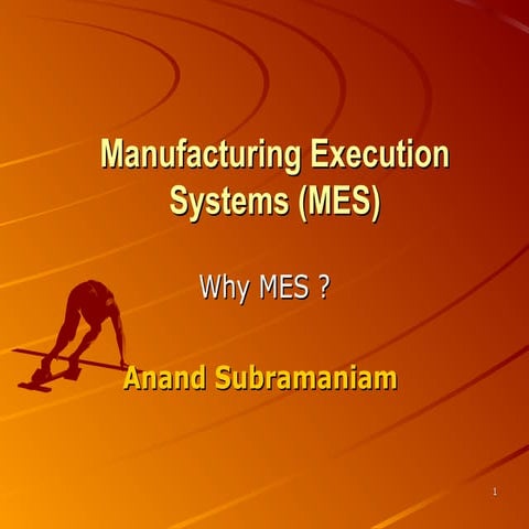 Manufacturing execution system 