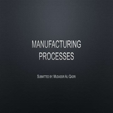 Manufacturing process