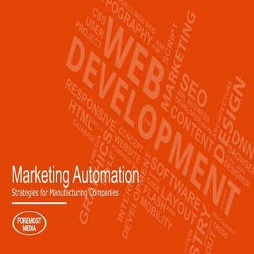 Marketing Automation Strategies for Manufacturing Companies