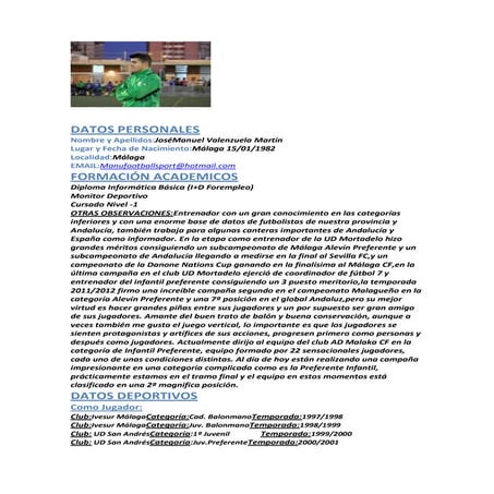 José Manuel Valenzuela Martín 