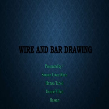wire and bar drwaing ppt