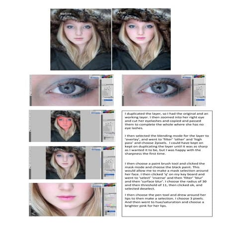 Manupulating the photos