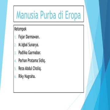 Manusia purba di eropa