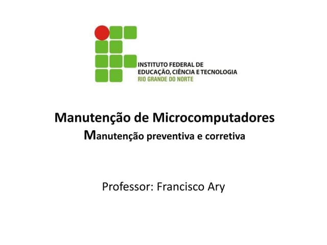Manuten preventiva corretiva
