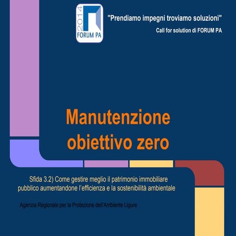 Arpal - Manutenzioni obiettivo zero