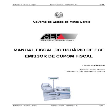 PAF ECF-Manual Usuário