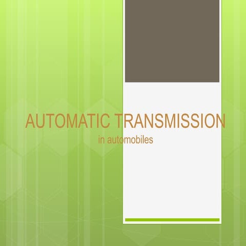 Automatic Transmission | PPTX