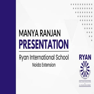 Manya Ranjan VIII-F Ryan International SchoolPresentation | PPTX