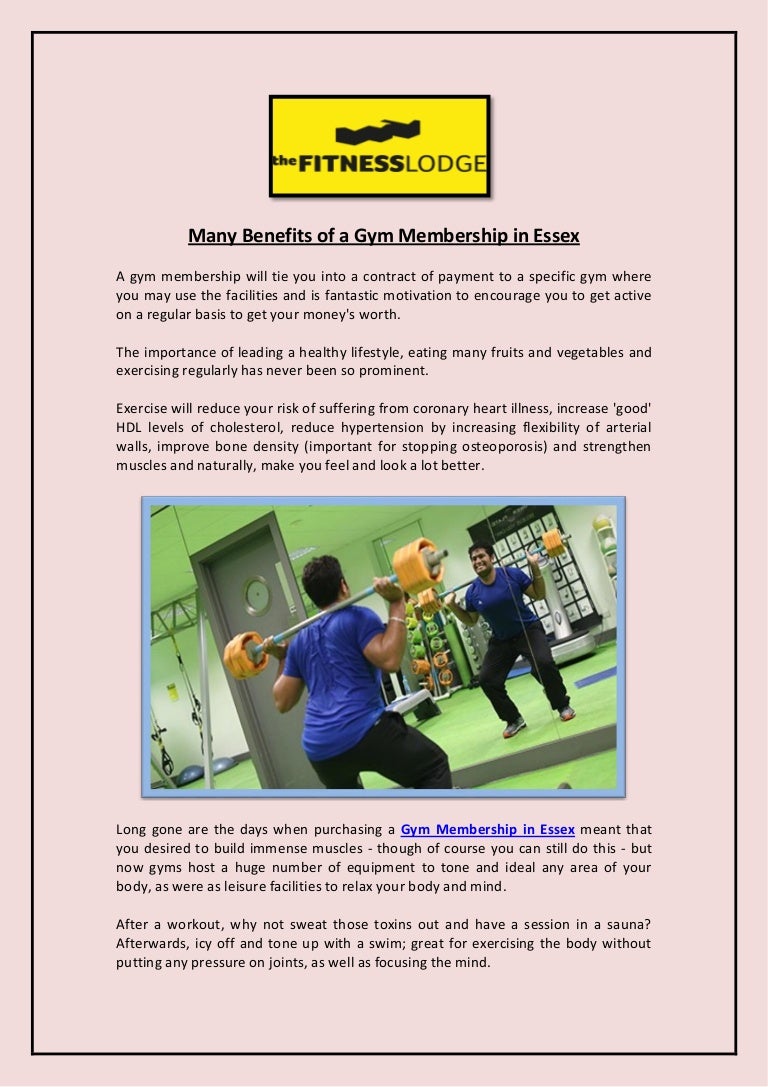 Many Benefits of a Gym Membership in Essex