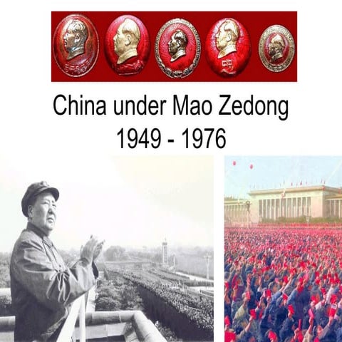 The Rise of Communism In China Mao Zedong