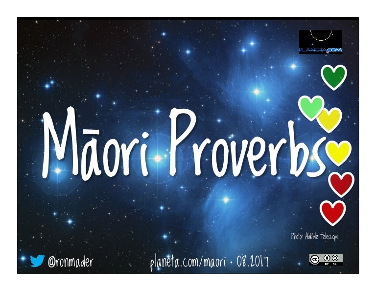 Maori Proverbs Maori Proverbs