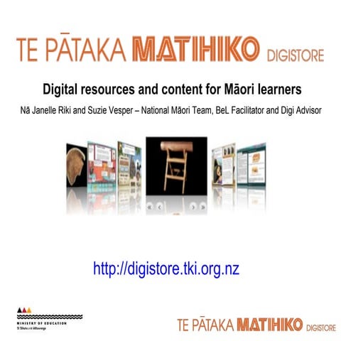 Maori digital resources in Digistore and online