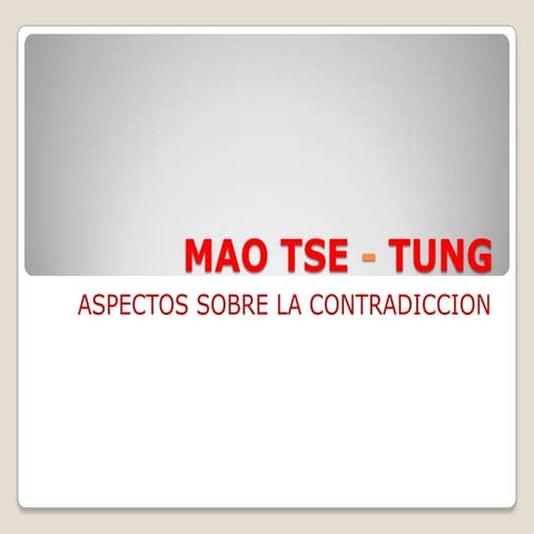 Mao tse   tung. II