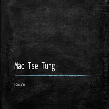 Mao tse tung | PPT