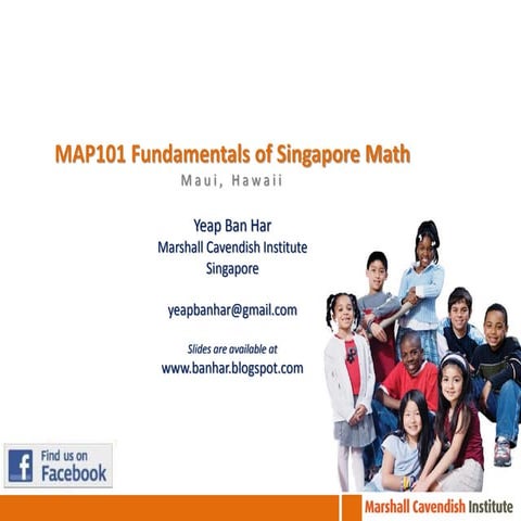MAP101 Fundamentals of Singapore Mathematics Curriculum 