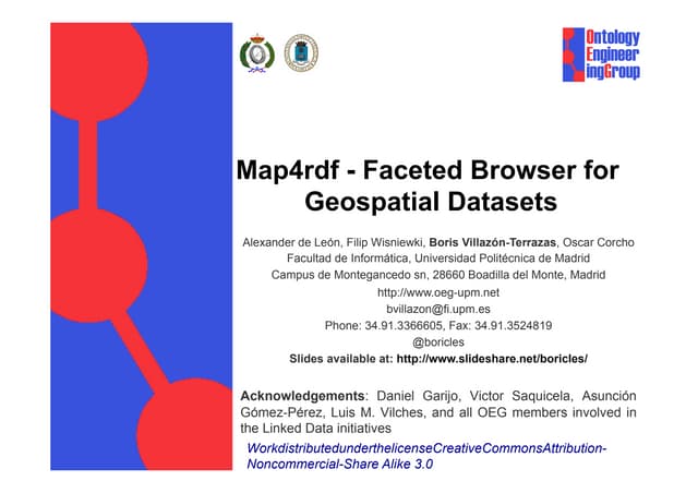 Map4rdf - Faceted Browser for Geospatial Datasets