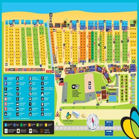 Mapa camping els prats