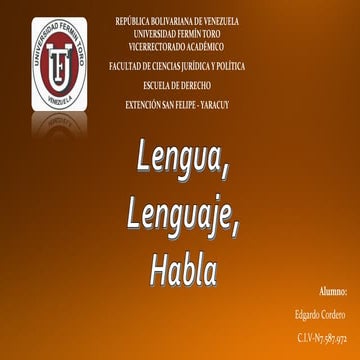 MAPA CONCEPTUAL SOBRE LA LENGUA, EL LENGUAJE Y EL HABLA. | DOCX
