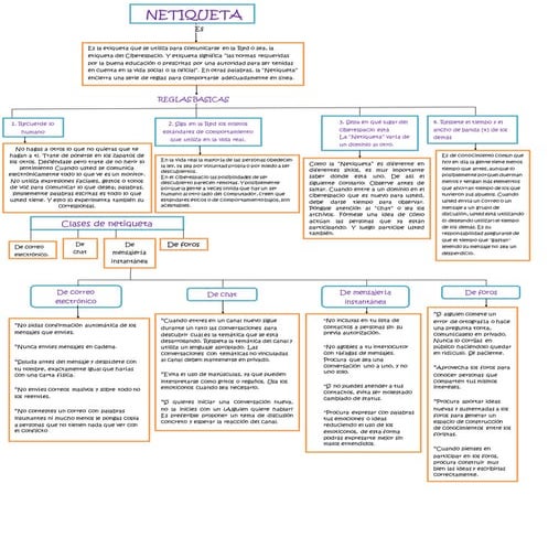 Mapa conceptual. netiqeuta