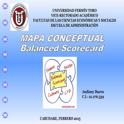 Mapa conceptual balanced scorecard | PPT