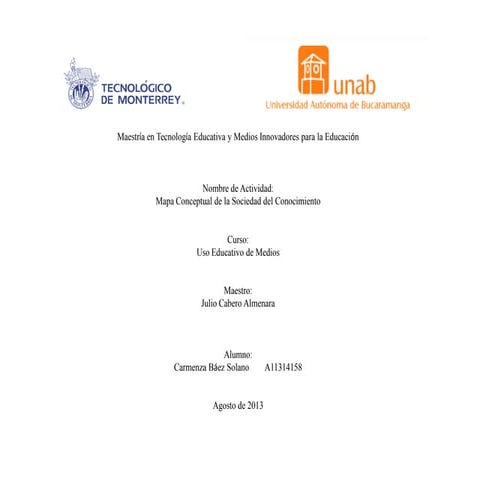 Mapa conceptual carmenza baez solano