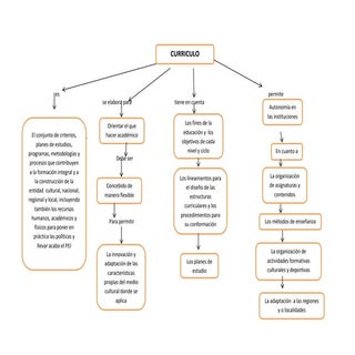 Mapa conceptual de curriculum