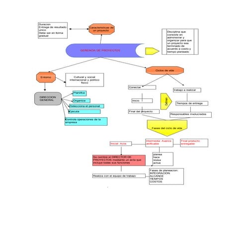 Mapa conceptual de gerencia en proyectos actividad 1
