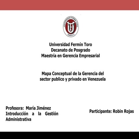 Mapa conceptual gerencia