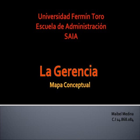 Mapa conceptual la gerenciafinal_MaibelMedina_nov2012