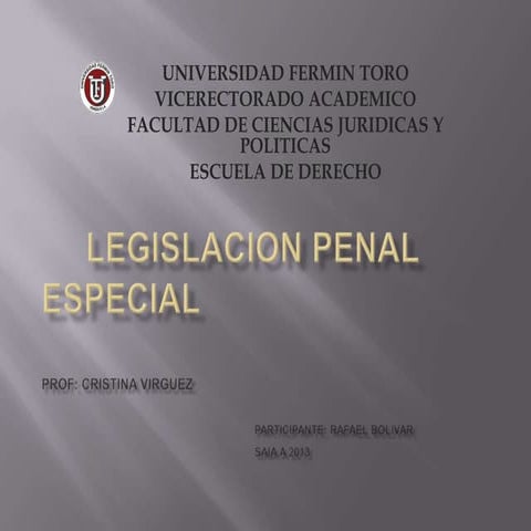 Mapa conceptual legislacion penal