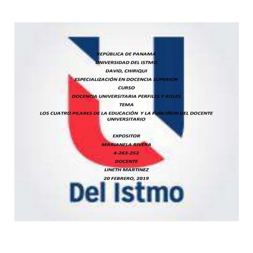 Mapa conceptual los 4 pilres de la educacion | DOCX