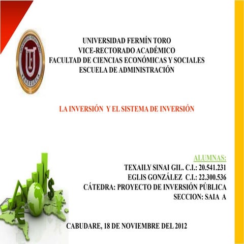 La Inversión y el Sistema de Inversión 